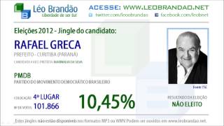 Jingles Eleições 2012  Rafael Greca  PMDB  leobrandaonet [upl. by Mayhew]