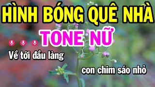 Karaoke Hình Bóng Quê Nhà Tone Nữ  Am  Nhạc Sống Phối Dễ Hát  Karaoke Bách Hóa [upl. by Ecirtnuahs722]