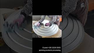 Galvanized Pot Lid Metal Spinning metalspinning [upl. by Natale]