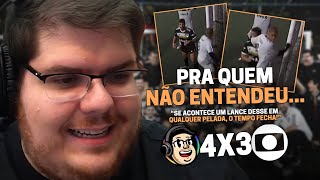 CASIMIRO REAGE CAZÉ TV 4 X 3 GLOBO  SEMIFINAL DA COPA ACERJ 2024  Cortes do Casimito [upl. by Nirual]