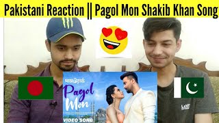 Pakistani React on Pagol Mon song Shakib khan password movie [upl. by Oidale]