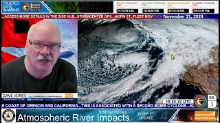 20241121 Atmospheric River Pacific and East Coast Snow Update SISE [upl. by Aehcim698]