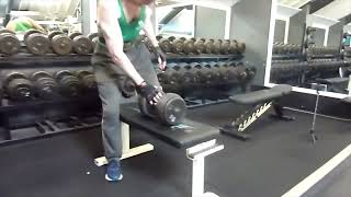 Felix McAlinden Dumbbell Rowing 85lb Dumbbell 13th March 2024 [upl. by Nek]