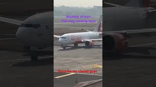 Mumbai airport plan lending and take off [upl. by Uchish]