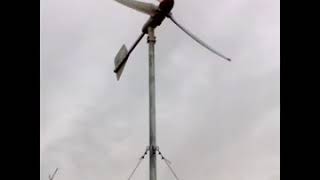 ZONHAN 1KW Wind Turbine with Guy wires Tower [upl. by Roye]