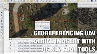 Pix4D QGIS amp GDAL Library for Manually Georeferencing Aerial Mosaics amp Google Map Tiling [upl. by Estel]