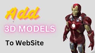 Adding 3D Models to Your HTML Website [upl. by Vez]