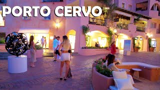 Porto Cervo Sardinia SUMMER night walking tour in 4k [upl. by Einegue]