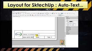 Layout for SketchUp Auto Text [upl. by Merow]