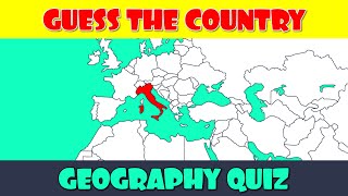 Guess the Country on the Map Quiz [upl. by Ulick]