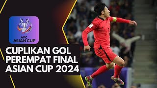 Cuplikan gol Piala Asia 2024 I Gol Freekick Cantik Son HeungMin [upl. by Ennahs]