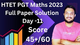 HTET PGT TGT Math 2024 previous year paper 2023 practice  rkc math  Day 11  pyq full solution [upl. by Lebatsirhc]