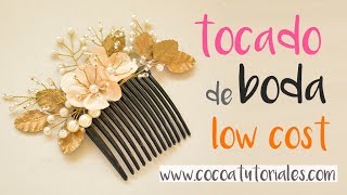 Cómo hacer un tocado de ensueño de para novias o invitadas 83 [upl. by Anaujat140]