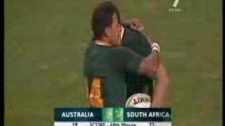 Bryan Habana 2nd breakout try against Australia [upl. by Boru]