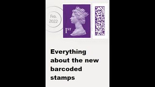 Worlds first barcode stamp  Royal Mails Barcode stamps  Scan and add a video to the stamp  UK [upl. by Lundt]