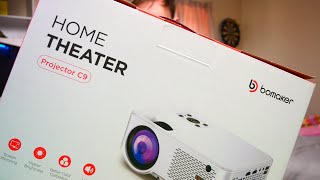 BOMAKER HD Outdoor WIFI Projector Handson Review  Unboxing [upl. by Plotkin291]