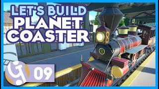 🌵 Western Train Station  Lets Build Planet Coaster 09 [upl. by Pfister]