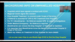 V 81  MOBILE APP ECHS  HOW TO FIND EMPANELLED HOSPITAL [upl. by Taima]