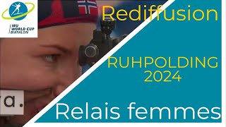 BIATHLON 2024 RELAIS FEMMES RUHPOLDING 2024 [upl. by Beilul]