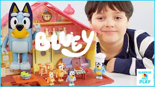 NEW Bluey House Playset Unboxing [upl. by Ahsinut571]