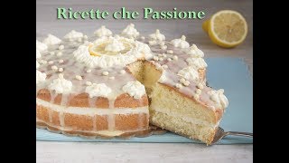 Torta al limone con crema senza cottura  Ricette che Passione [upl. by Yelruc]