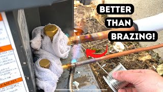 An Awesome Alternative To Brazing HVAC Lines Staybrite 8 Soft Solder [upl. by Nayrbo189]