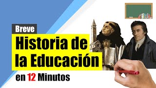 Historia de la EDUCACIÓN  Resumen  Desde sus orígenes hasta nuestros días [upl. by Sinclare]