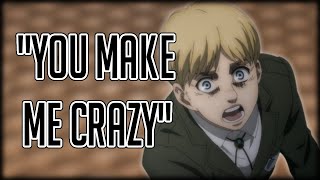 Yandere Armin  Attack on Titan Character Audio [upl. by Nnael]