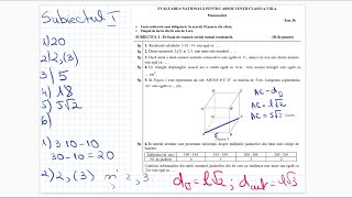 Evaluare Nationala 2020  Testul 36  Subiectul 1  Teste de antrenament  Clasa a 8a [upl. by Leacim]