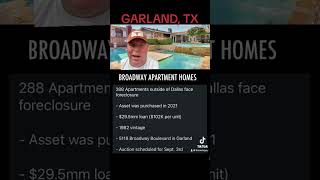 This DallasArea Apartment is Going to Foreclosure  Broadway Apartments In Garland [upl. by Edyth]