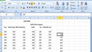 Fill And Clear Command at Editing Group in Home Tab Excel Video Tutorials in Hindi LSOITCOM [upl. by Ecneret]