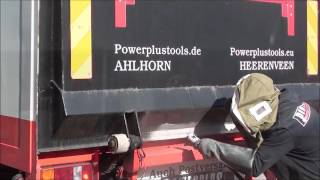 Rost entfernen am LKW mit Aluminium Silikat amp Strahlkessel  Sandstrahlen mit Korund Powerplustools [upl. by Yadahs]