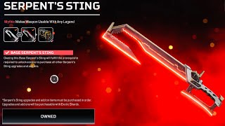 NEW SERPENT’S STING UNIVERSAL Heirloom  Space Hunt Event  Apex Legends [upl. by Kersten]