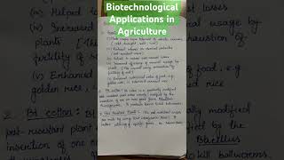 Biotechnological applications in Agriculture biotechnology ahsec [upl. by Aleahs832]