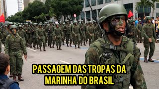 Marinha do Brasil  Fuzileiros Navais Desfile na Comemoração de 7 de Setembro no Rio de janeiro 🇧🇷 [upl. by Coppola]