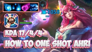 ONE SHOT BUILD INSANE FOR AHRI  Spirit Blossom Ahri Gameplay [upl. by Toni]