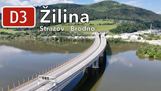 Diaľnica D3 Žilina Strážov  Žilina Brodno [upl. by Apollus792]