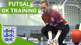 Closerange Blocks and Agility Drills  England Futsal Goalkeeper Training [upl. by Aleck330]