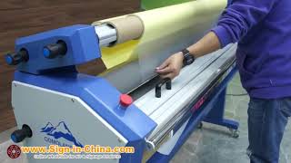 Qomolangma 63in Fullauto Cold Laminator with Heat Assisted Installation Guide [upl. by Peers582]