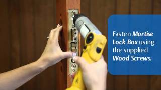 How To Fit A Security Cylinder To A Mortice Door Lock  Euro Thumbturn Shown [upl. by Everson]