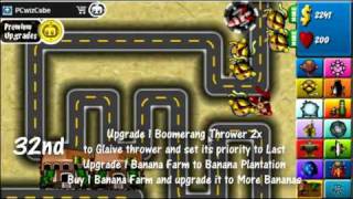 Bloons Tower Defense 4 Beginner Track Easy  Rounds 150 Video Tutorial [upl. by Yeltnarb]