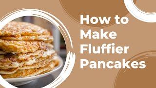 Cooking Hacks l How to make fluffier pancakes [upl. by Acinet42]