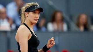 2017 Mutua Madrid Open Round of 16  Genie Bouchard vs Angelique Kerber  WTA Highlights [upl. by Klarrisa]