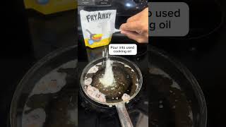 EcoFriendly Oil Disposal Hack Keep Your Kitchen Clean amp Green After Frying shorts cooking hack [upl. by Einned938]