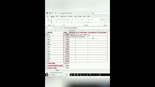 Rank calculation in excel [upl. by Nareik695]