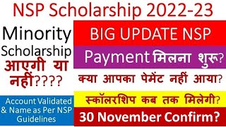 NSP Scholarship 202223 Payment Update  NSP Payment Date NOVEMBER nspscholarshipproblems nsp [upl. by Bovill]