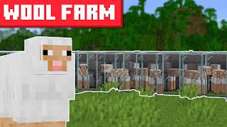 Minecraft Sheep Wool Farm 1202  BEST DESIGN [upl. by Erdnaet]