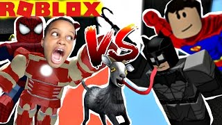 FLYING GOAT SIMULATOR  MARVEL vs DC ROBLOX [upl. by Eimarej]