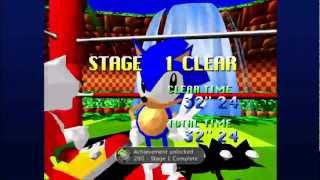 Sonic the Fighters Xbox Live Arcade Arcade as Sonic [upl. by Einrae]