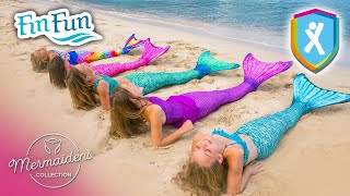 Fin Fun Mermaidens Originals  Tidal Teal Rainbow Reef Malibu Pink uvm  XTREM Toys amp Sports [upl. by Solohcin]